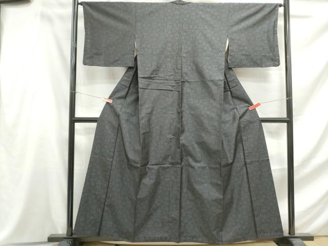 平和屋着物■本場大島紬 舞花文 正絹 逸品 DABF4608qa