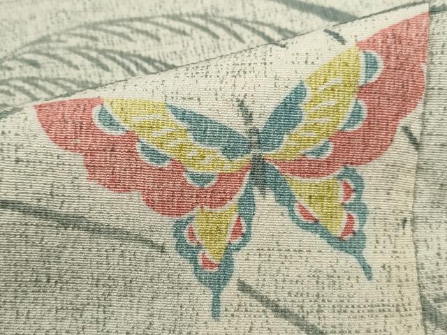 平和屋着物■上質な小紋　舞蝶文　暈し染め　正絹　逸品　DABF4609qa