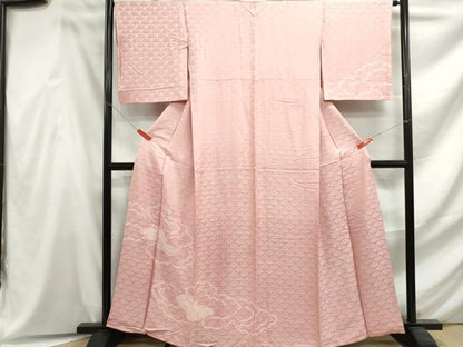 平和屋着物■訪問着　絞り　笹葉尽くし　正絹　逸品　DABF4611qa