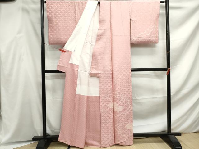 平和屋着物■訪問着　絞り　笹葉尽くし　正絹　逸品　DABF4611qa