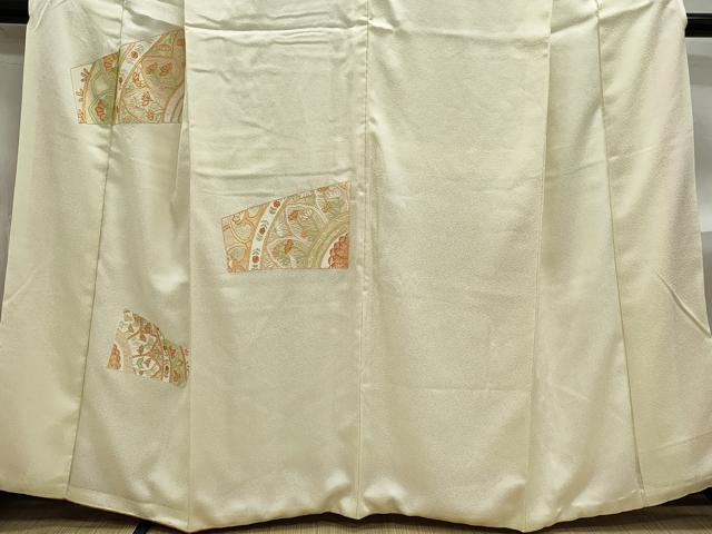 平和屋着物■中国三大刺繍 相良刺繍 訪問着 枝花文 正絹 逸品 DABF4640qa