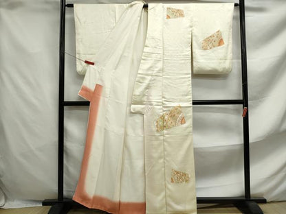 平和屋着物■中国三大刺繍 相良刺繍 訪問着 枝花文 正絹 逸品 DABF4640qa
