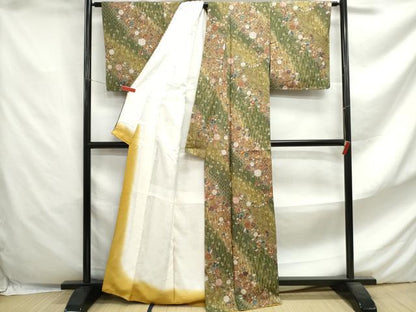 平和屋着物■上質な小紋 辻が花 暈し染め 金彩 正絹 逸品 DABF4642qa