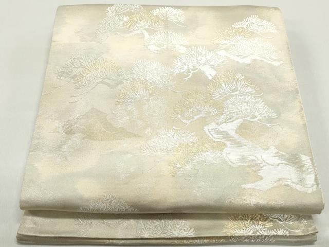 平和屋着物◎六通柄袋帯 枝松文 金銀糸 正絹 逸品 DABF4670qa