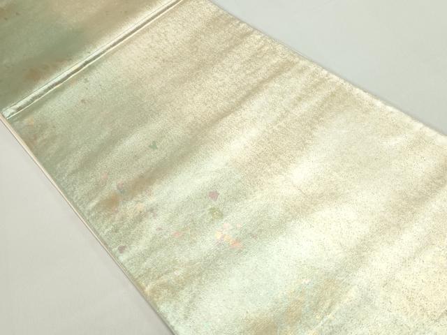平和屋着物◎六通柄袋帯 霞文 引箔 正絹 逸品 DABF4676qa