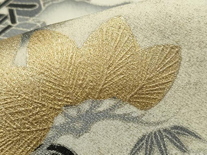 平和屋着物■豪華黒留袖　風景文　暈し染め　金銀彩　正絹　逸品　DABF4698qa