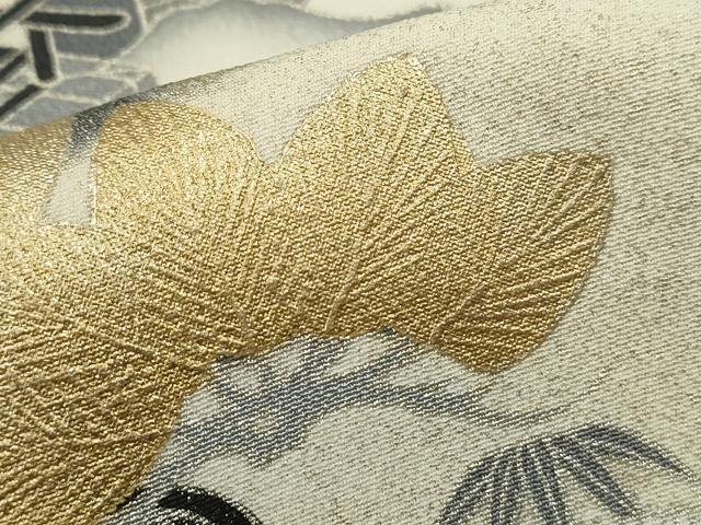 平和屋着物■豪華黒留袖　風景文　暈し染め　金銀彩　正絹　逸品　DABF4698qa