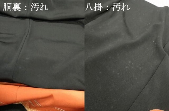 平和屋着物■豪華黒留袖　駒刺繍　流水飛鶴文　金彩　正絹　逸品　DABF4700qa
