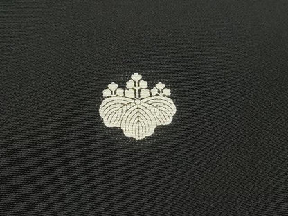 平和屋着物■豪華黒留袖　刺繍　立波花鳥文　暈し染め　金彩　正絹　逸品　DABF4703qa