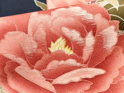 平和屋着物■訪問着　刺繍　エ霞枝花文　金彩　正絹　逸品　DABF4706qa