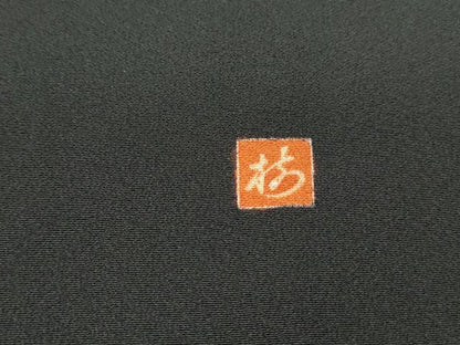 平和屋着物■豪華黒留袖　友禅　作家物　風景文　正絹　逸品　DABF4728qa