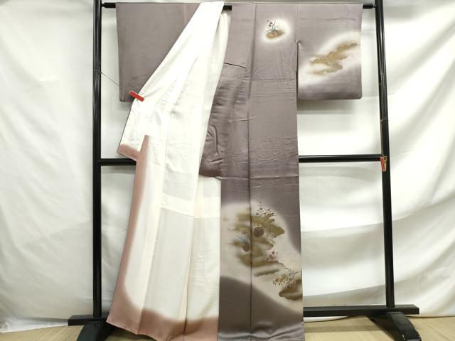 平和屋着物■訪問着 花籠文 暈し染め 金彩 正絹 逸品 DABF4736qa