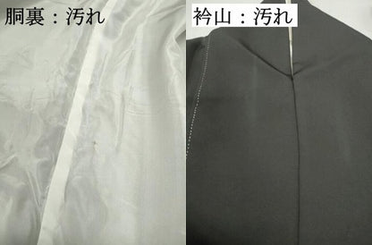 平和屋着物■中国三大刺繍 相良刺繍 黒留袖 作家物 寿光織 飛鶴枝松文 暈し染め 金彩 金糸 正絹 逸品 DABF4741qa