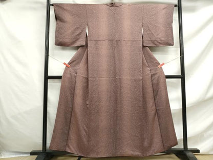 平和屋着物■上質な小紋 霞斜縞文 暈し染め 正絹 逸品 DABF4750qa