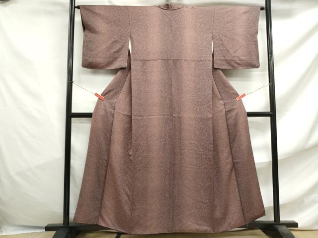 平和屋着物■上質な小紋 霞斜縞文 暈し染め 正絹 逸品 DABF4750qa
