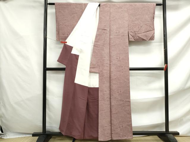 平和屋着物■上質な小紋 立波文 正絹 逸品 DABF4755qa