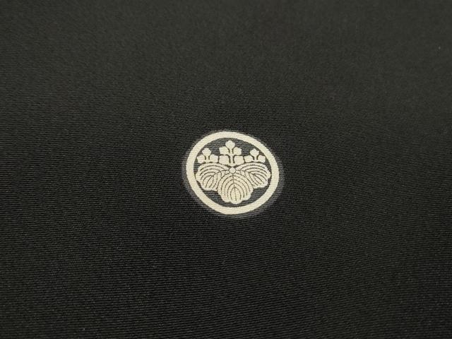 平和屋着物■豪華黒留袖 扇面雪輪花文 鶴 金彩 正絹 逸品 DABF4761qa