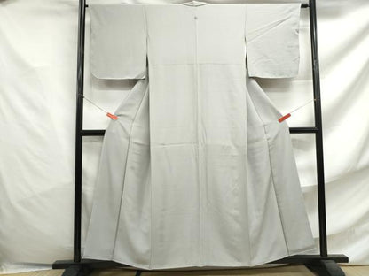 平和屋着物■上質な色無地 月白色 正絹 逸品 DABF4766qa
