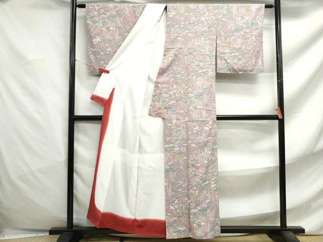平和屋着物■上質な小紋 松竹梅 正絹 逸品 DABF4782qa