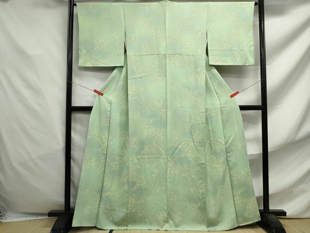 平和屋着物■上質な小紋 草花文 暈し染め 正絹 逸品 DABF4790qa