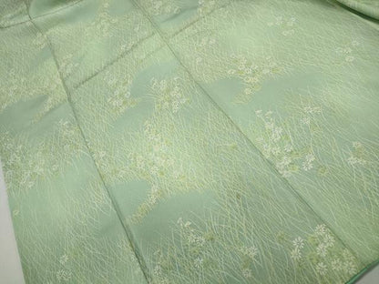 平和屋着物■上質な小紋 草花文 暈し染め 正絹 逸品 DABF4790qa