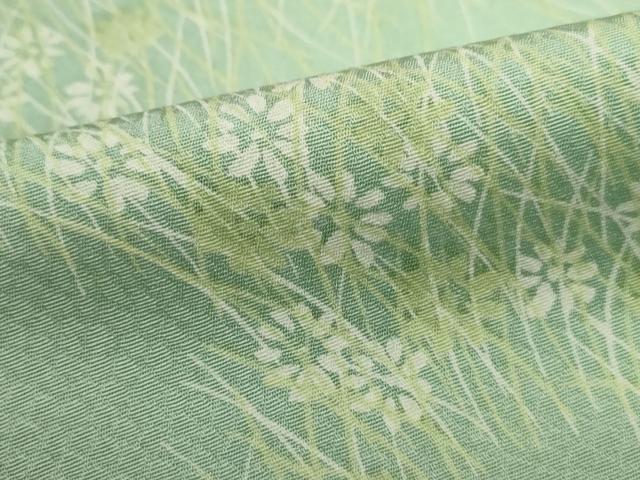 平和屋着物■上質な小紋 草花文 暈し染め 正絹 逸品 DABF4790qa
