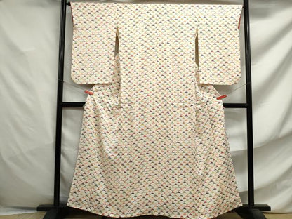 平和屋着物■上質な小紋 鹿 シカ 近鉄百貨店扱い 正絹 逸品 DABF4792qa