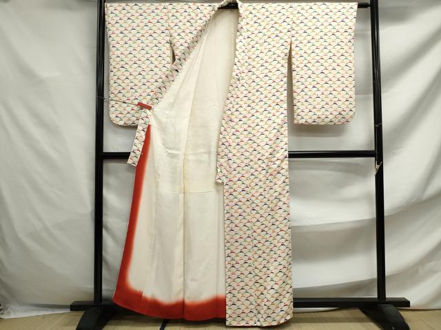 平和屋着物■上質な小紋 鹿 シカ 近鉄百貨店扱い 正絹 逸品 DABF4792qa