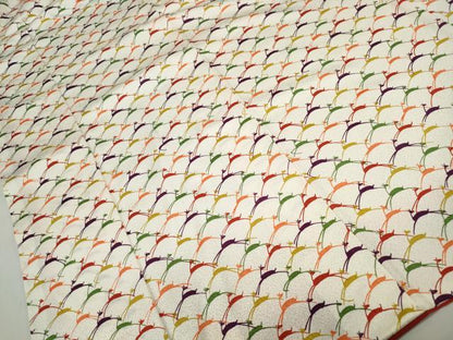 平和屋着物■上質な小紋 鹿 シカ 近鉄百貨店扱い 正絹 逸品 DABF4792qa