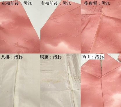 平和屋着物■上質な小紋 雲文 暈し染め 正絹 逸品 DABF4804qa