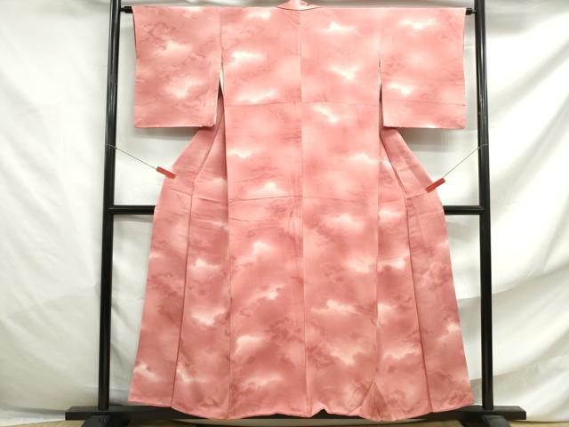 平和屋着物■上質な小紋 雲文 暈し染め 正絹 逸品 DABF4804qa