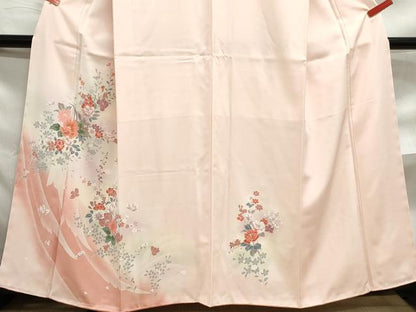 平和屋着物■訪問着 草花文 暈し染め 正絹 逸品 DABF4806qa