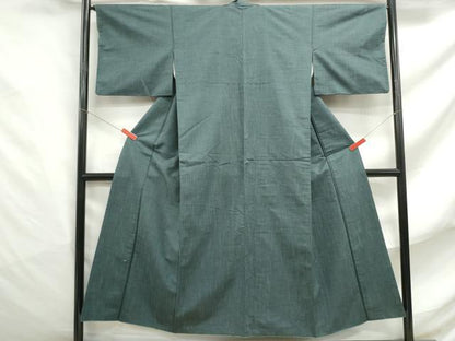 平和屋着物■上質な紬　霞文　正絹　逸品　DABF4825qa