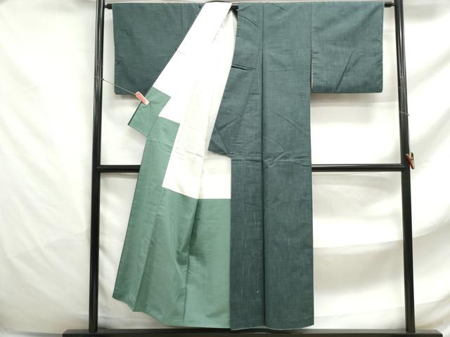 平和屋着物■上質な紬　霞文　正絹　逸品　DABF4825qa