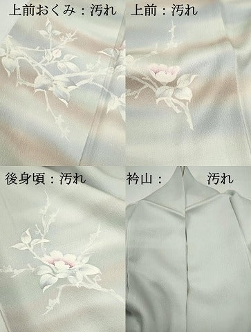 平和屋着物■訪問着　作家物　枝花文　暈し染め　正絹　逸品　DABF4828qa