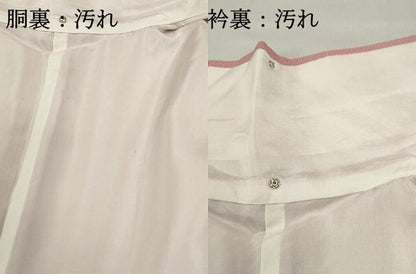 平和屋着物■訪問着　屏風草花文　暈し染め　金銀彩　正絹　逸品　DABF4832qa