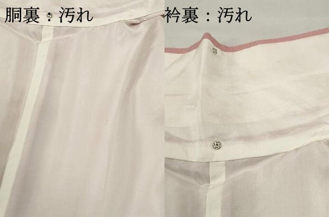 平和屋着物■訪問着　屏風草花文　暈し染め　金銀彩　正絹　逸品　DABF4832qa