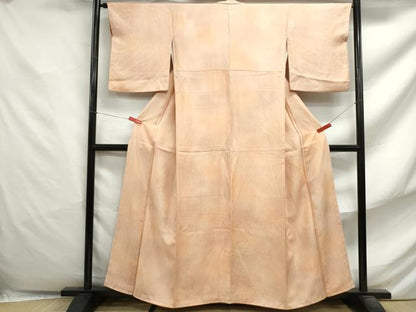 平和屋着物■上質な小紋　木目文　暈し染め　正絹　逸品　DABF4842qa