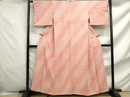 平和屋着物■上質な小紋　作家物　霞斜縞文　暈し染め　正絹　逸品　DABF4843qa
