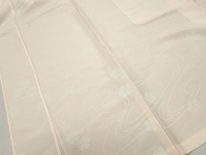 平和屋着物■長襦袢　単衣　流水花文　正絹　逸品　DABF4849qa