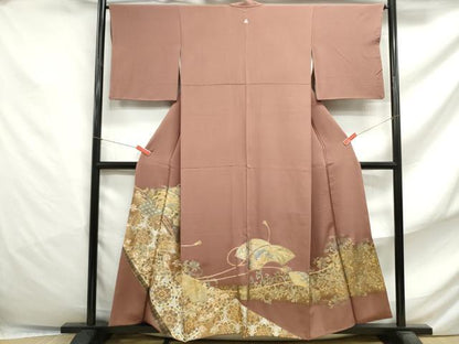平和屋着物■豪華色留袖　地紙正倉院花文　鳳凰　金銀彩　正絹　逸品　DABF4851qa