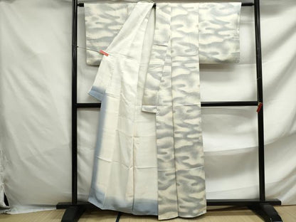 平和屋着物■上質な小紋　霞文　正絹　逸品　DABF4854qa