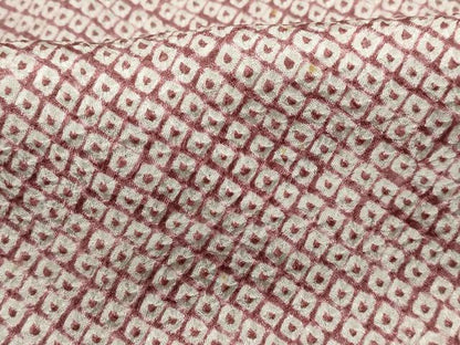 平和屋着物■大変加工の良い総絞り小紋　正絹　逸品　DABF4857qa