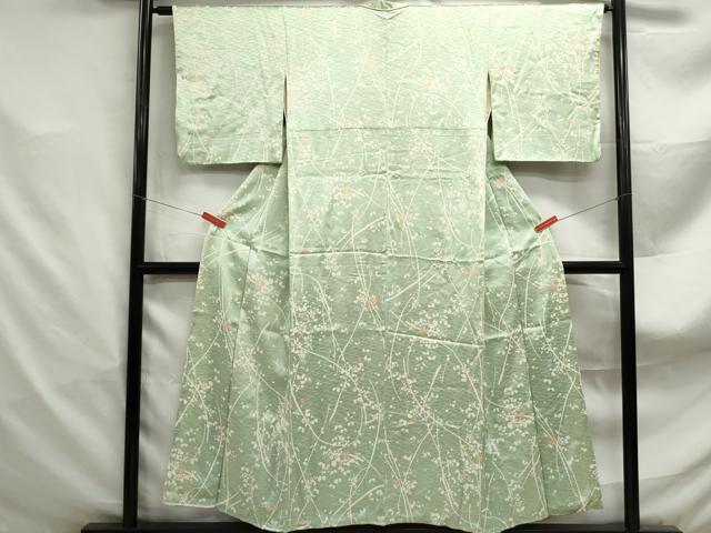平和屋着物■上質な小紋　霞文　正絹　逸品　DABF4863qa