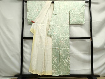 平和屋着物■上質な小紋　霞文　正絹　逸品　DABF4863qa