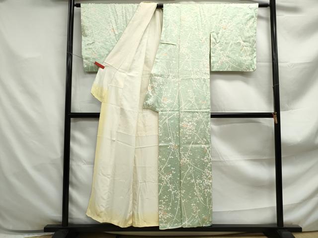 平和屋着物■上質な小紋　霞文　正絹　逸品　DABF4863qa