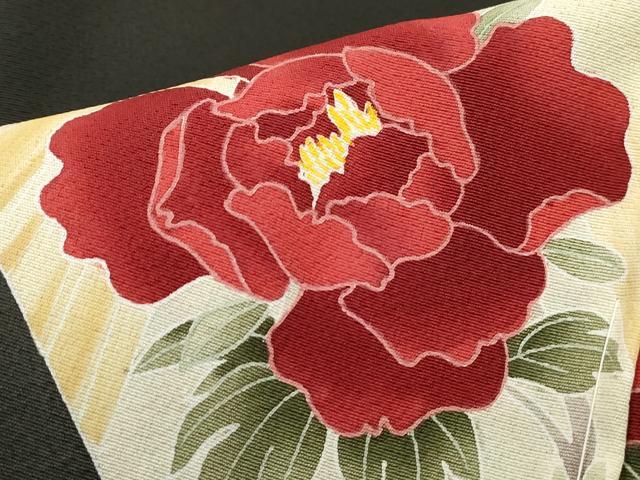 平和屋着物■京友禅作家　倉田泰波　黒留袖　地紙花文　松竹梅　仮絵羽　正絹　逸品　未使用　DABF4869qa