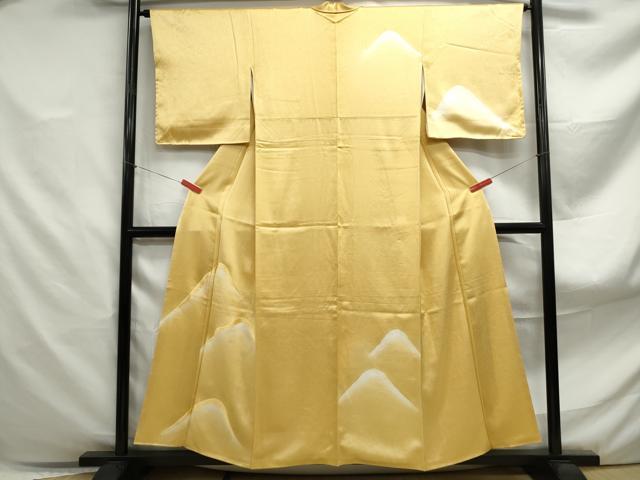 平和屋着物■訪問着　刺繍　霞重ね山文　暈し染め　正絹　逸品　DABF4870qa