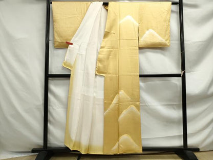 平和屋着物■訪問着　刺繍　霞重ね山文　暈し染め　正絹　逸品　DABF4870qa