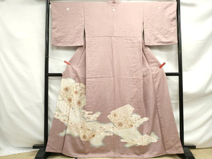 平和屋着物■豪華色留袖　切嵌正倉院花文　暈し染め　金彩　正絹　逸品　DABF4878qa